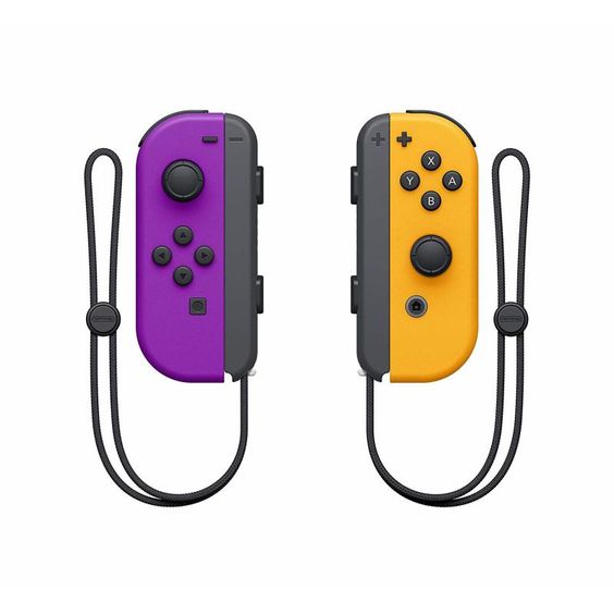 Nintendo Official Switch Joy-Con Pair - Neon Purple/Neon Orange (Switch)