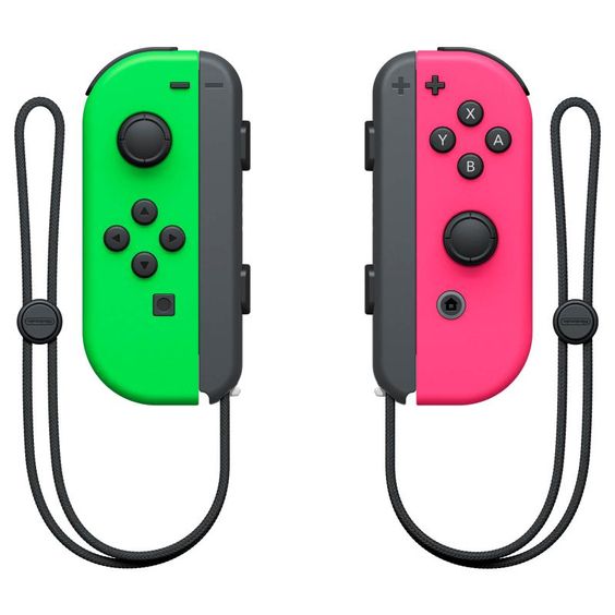 Nintendo Official Switch Joy-Con Pair - Neon Green/Neon Pink (Switch)