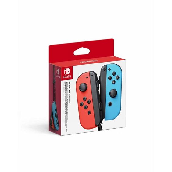 Nintendo Official Switch Joy-Con Pair - Neon Red/Neon Blue (Switch)