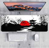 YUWLDD Mouse Pad Gaming Large Desk Pad (31.5 x 11.8 x0.12 inch) Washable Large Mouse Mat, Japanese Mouse Pad with Anti-Slip Rubber Base, Extended Mouse Pad for Office & Home.